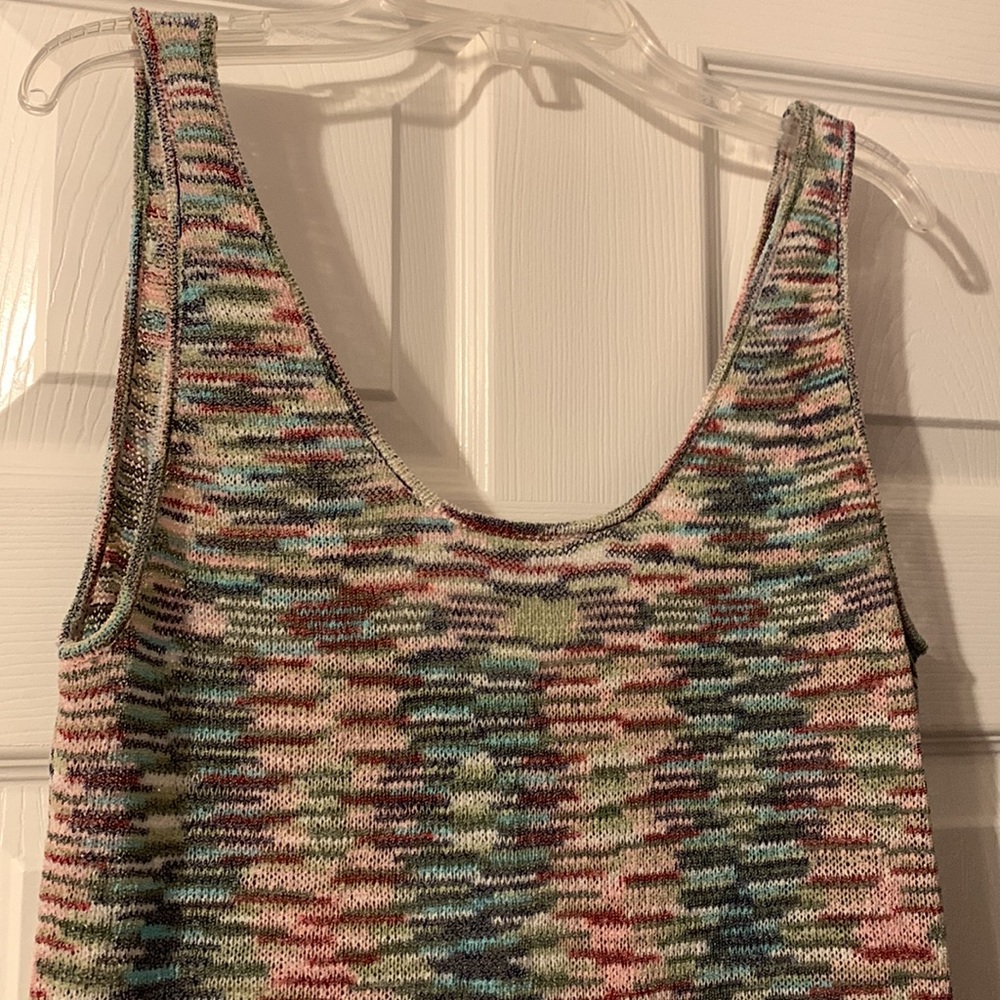 Jack Multicolored Top With Fringe, Size M - image 2